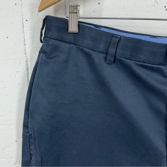 Brooks Brothers Men’s 38 Navy Light Weight Advantage Chino Flat Front Shorts - Picture 4 of 11